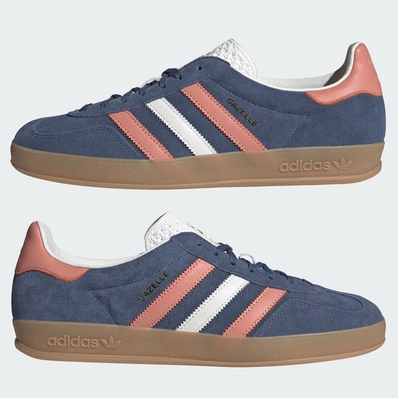 adidas Gazelle Indoor Ink Blue / Wonder Clay Pink - Picture 5 of 12
